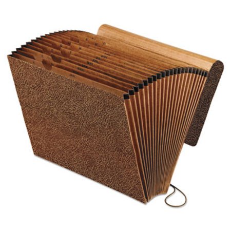 Pendaflex® All Purpose Expanding File, 2" Expansion, 21 Sections, Elastic Cord Closure, 2/5-Cut Tabs, Letter Size, Red Fiber - Each - PFX-01365-EA