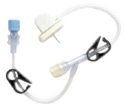 Smiths Medical ASD, Inc. Huber Infusion Set Gripper® 20 Gauge 3/4 Inch 8 Inch Tubing Needless Y-site - Box of 12 - 21-2947-24-BX