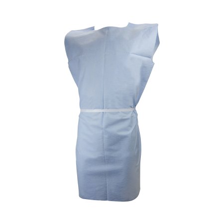 McKesson Patient Exam Gown McKesson Medium Blue Disposable - Case of 50 - 18-830-CS