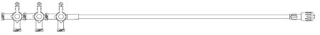 B. Braun IV Extension Set Needle-Free Port 43 Inch Tubing - Case of 100 - 473054-CS