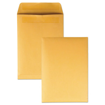 Quality Park™ Redi-Seal Catalog Envelope, #6, Cheese Blade Flap, Redi-Seal Adhesive Closure, 7.5 x 10.5, Brown Kraft, 250/Box - Box of 1 - QUA-43462-BX