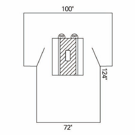 O&M Halyard Inc Abdominal Drape Laparotomy Drape 100 W X 72 W X 124 L Inch Sterile - Case of 13 - 89235-CS