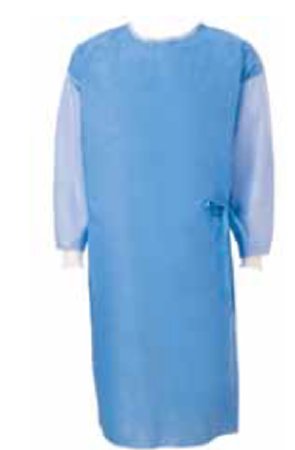 Cardinal Poly-Reinforced Surgical Gown with Towel SmartSleeve™ 2X-Large Blue Sterile AAMI Level 4 Disposable - Case of 20 - 9071-CS