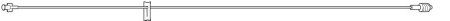 Baxter IV Extension Set Standard Bore 60 Inch Tubing Without Filter - Case of 50 - 2N3349-CS