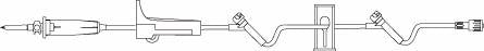 B. Braun Primary IV Administration Set BBraun™ Gravity 2 Ports 60 Drops / mL Drip Rate Without Filter 96 Inch Tubing - Case of 50 - NF1190-CS