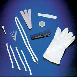 DeRoyal Infection Control Glove One Size Fits Most Cotton White NonBeaded Cuff NonSterile - Case of 50 - 31-127-CS