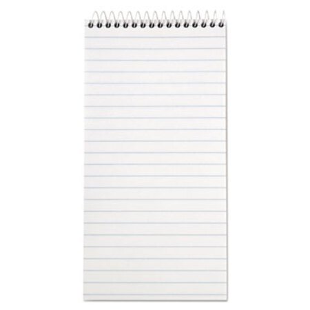 TOPS™ Reporterâ€™s Notepad, Wide/Legal Rule, White Cover, 70 White 4 x 8 Sheets, 12/Pack - Pack of 1 - TOP-8030-PK