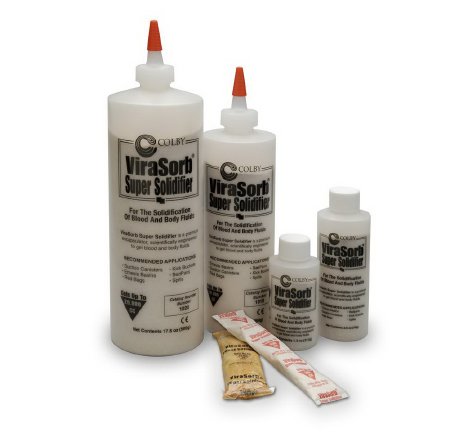 Aspen Surgical Products Fluid Solidifier ViraSorb® 3,000 cc Bottle - Case of 36 - 1003-CS