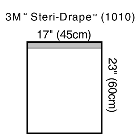 3M Surgical Drape 3M™ Steri-Drape™ Large Towel Drape 17 W X 23 L Inch NonSterile - Case of 100 - 1010NSD-CS