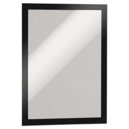 Durable® DURAFRAME Sign Holder, 8.5 x 11, Black Frame, 2/Pack - Pack of 2 - DBL-476801-PK