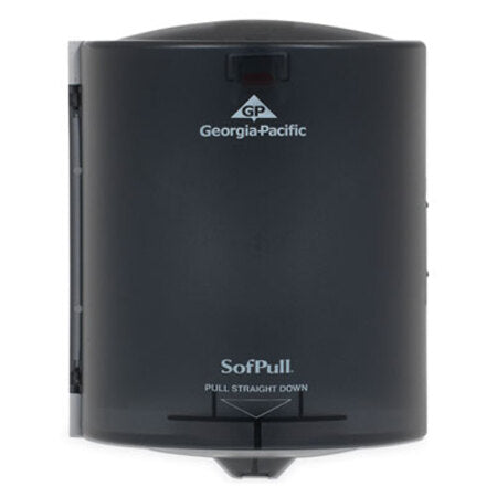Georgia Pacific® Professional SofPull Center Pull Hand Towel Dispenser, 9.25 x 8.75 x 11.5, Smoke - Each - GPC-58204-EA