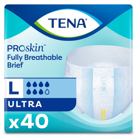Essity HMS North America Inc Unisex Adult Incontinence Brief TENA ProSkin™ Ultra Large Disposable Heavy Absorbency - Case of 2 - 67300-CS