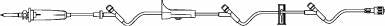 B. Braun Primary IV Administration Set ADDitIV® Gravity 3 Ports 60 Drops / mL Drip Rate Without Filter 115 Inch Tubing - Case of 50 - V1488-CS
