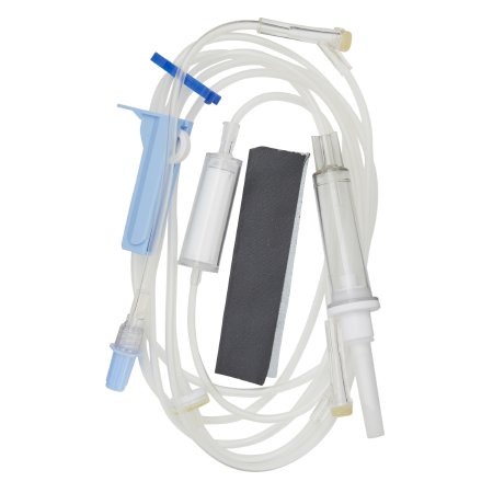 Baxter IV Pump Set Interlink® Pump 2 Ports 10 Drops / mL Drip Rate 0.2 Micron Filter 105 Inch Tubing Solution - Each - 2C6571-EA