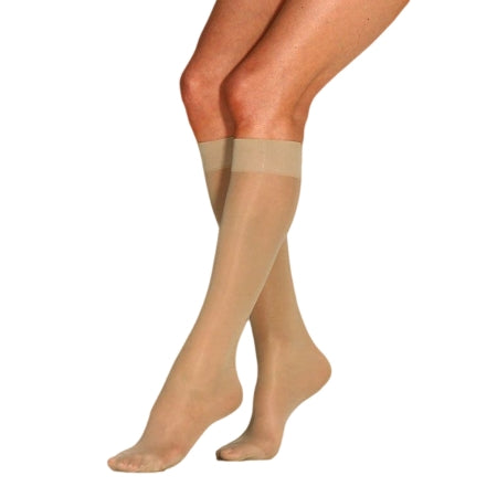 BSN Medical Compression Stocking JOBST® Ultrasheer Knee High Large Sun Bronze Closed Toe - Pair - 119231-PR
