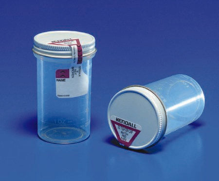 Cardinal Specimen Container Precision™ 2-1/2 X 2-3/4 Inch 120 mL (4 oz.) Screw Cap Unprinted Sterile - Case of 200 - 2300SA--CS