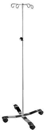 Blickman IV Stand Floor Stand Blickman Built™ 4-Hook Five 3 Inch Sivel Casters - Each - 0537792400-EA