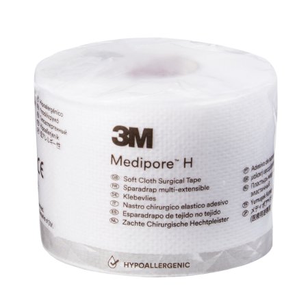 3M Perforated Medical Tape 3M™ Medipore™ H White 2 Inch X 10 Yard Soft Cloth NonSterile - Roll of 1 - 2862-RL
