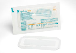3M Transparent Film Dressing with Pad 3M™ Tegaderm™ 3-1/2 X 8 Inch Frame Style Delivery Rectangle Sterile - Box of 25 - 3590-BX
