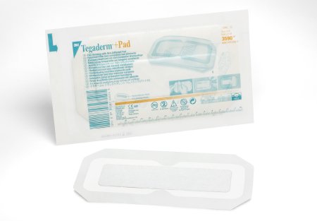 3M Transparent Film Dressing with Pad 3M™ Tegaderm™ 3-1/2 X 8 Inch Frame Style Delivery Rectangle Sterile - Each - 3590-EA