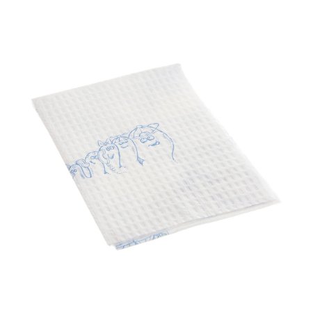 Tidi Products Procedure Towel Tidi® Choice 13 W X 18 L Inch White / Blue Cartoon Toes NonSterile - Case of 500 - 918189-CS