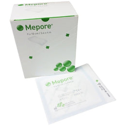 Molnlycke Adhesive Dressing Mepore® 3-3/5 X 4 Inch Nonwoven Spunlace Polyester Rectangle White Sterile - Each - 670900-EA