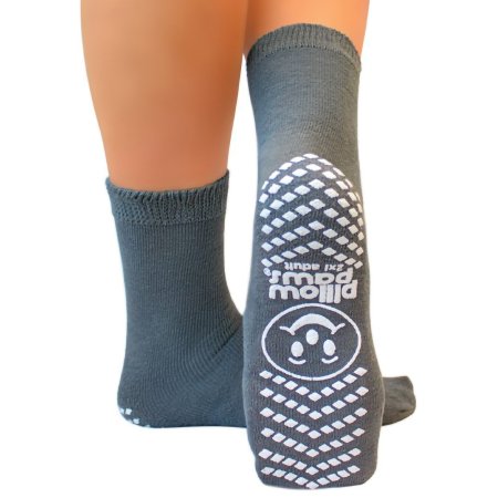 Principle Business Enterprises Slipper Socks Pillow Paws® 2X-Large Gray Ankle High - DZ/12 - 1098-DZ