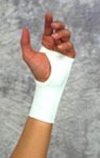 Scott Specialties Wrist Support Elastic / Metal Left or Right Hand White Large - Each - 1350 WHI LG-EA