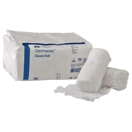Cardinal Conforming Bandage Dermacea™ 4 Inch X 4-1/10 Yard 1 per Pack Sterile 1-Ply Roll Shape - Bag of 12 - 2262--BG