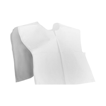 McKesson Exam Cape McKesson White Open Sides Without Closure Unisex - Case of 200 - 18-756-CS