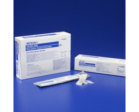Cardinal Petrolatum Impregnated Dressing Vaseline® Strip 3 X 18 Inch Sterile - Case of 72 - 8884424600-CS