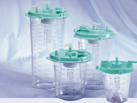 Bemis Healthcare Rigid Suction Canister Hi-Flow™ 3000 mL Sealing Lid - Case of 36 - 3002 055-CS
