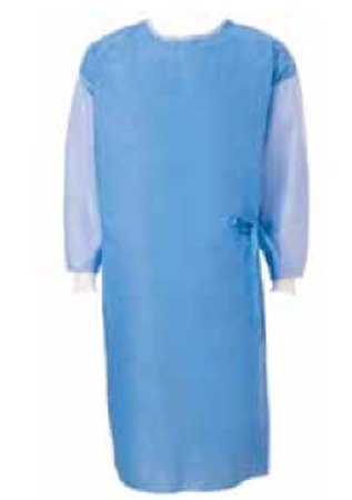 Cardinal Poly-Reinforced Surgical Gown with Towel SmartSleeve™ X-Large / X-Long Blue Sterile AAMI Level 4 Disposable - Case of 20 - 9560-CS