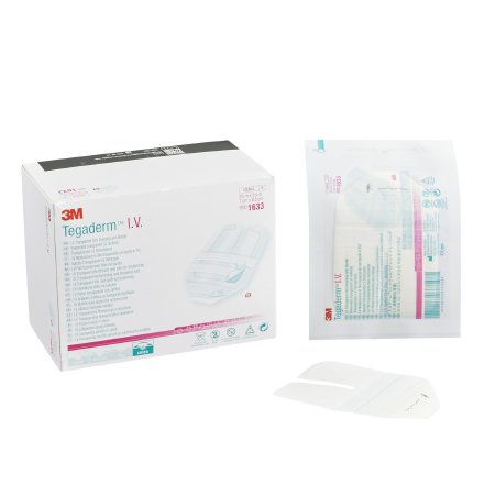 3M I.V. Dressing 3M™ Tegaderm™ Adhesive / Film 2-3/4 X 3-1/4 Inch Sterile - Case of 400 - 1633-CS