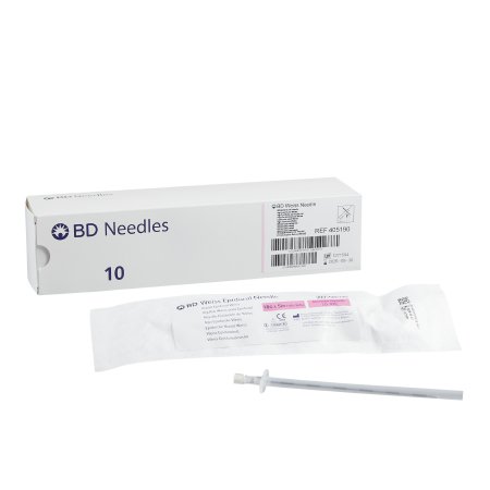 BD Epidural Needle Perisafe™ 5 Inch Modified Point Type 18 Gauge Weiss Style - Case of 50 - 405190-CS