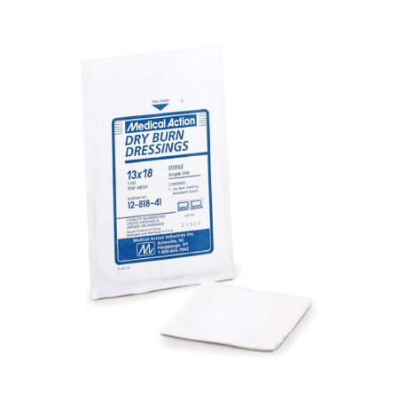 Medical Action Industries Burn Dressing Medical Action 18 X 18 Inch 4 per Pack Sterile 1-Ply Square - Case of 80 - 12-818-66-CS