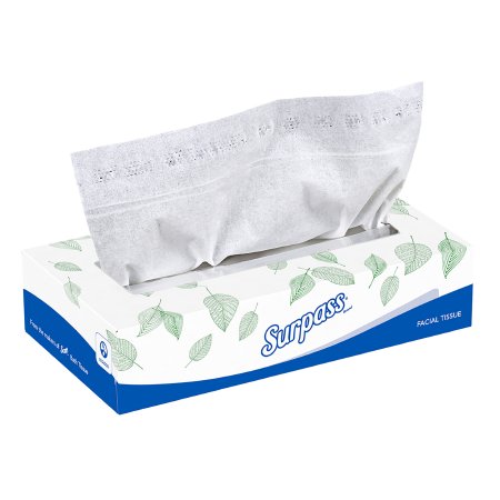 Kimberly Clark Surpass* Facial Tissue White 8 X 8-2/5 Inch 100 Count - Case of 3000 - 21340-CS