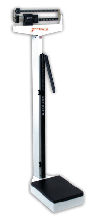 Detecto Scale Column Scale with Height Rod Detecto® Balance Beam Display 400 lbs. Capacity White Analog - Each - 439-EA