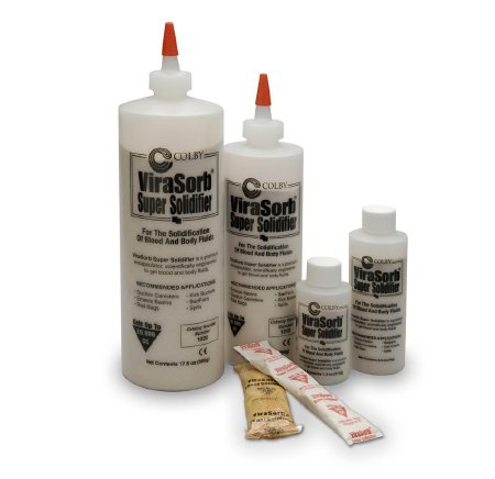 Aspen Surgical Products Fluid Solidifier ViraSorb 20,000 cc Screw Top Bottle - Case of 12 - 1020-CS