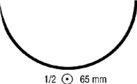 Covidien Absorbable Suture with Needle Polysorb™ Polyester GS -26 1/2 Circle Taper Point Needle Size 2 Braided - Box of 24 - CL-880-BX