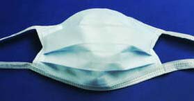Cardinal Surgical Mask Cardinal Health™ Anti-fog Adhesive Pleated Tie Closure One Size Fits Most Green NonSterile ASTM Level 1 Adult - Box of 50 - AT72835-BX