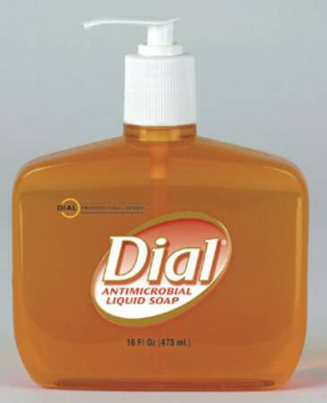 Lagasse Antimicrobial Soap Dial® Gold Liquid 16 oz. Pump Bottle Scented - Each - DIA80790CT-EA