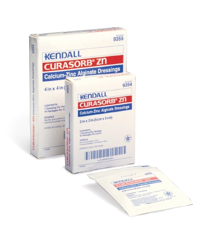 Cardinal Alginate Dressing Kendall™ 4 X 4 Inch Square - CT/10 - 9355--CT