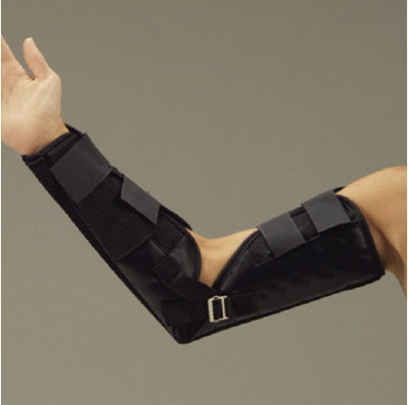DeRoyal Elbow Splint DeRoyal® Small Hook and Loop Closure Left or Right Elbow 9-3/4 Inch Forearm Circumference / 11-1/2 Inch Bicep Circumference Brown - Each - 6001-01-EA