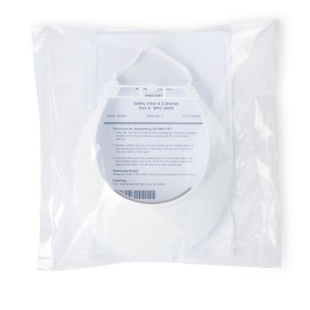 Molded Products Face Shield Kit One Size Fits Most Full Length Anti-fog Reusable NonSterile - Each - MPC-300-W-EA