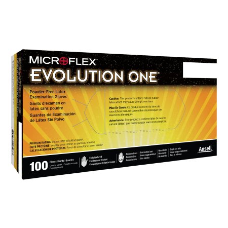 Microflex Medical Exam Glove Evolution One® X-Large NonSterile Latex Standard Cuff Length Fully Textured White Not Rated - Case of 1000 - EV-2050-XL-CS