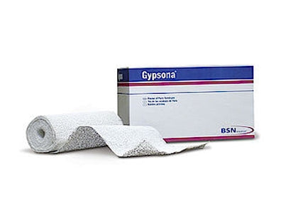 Dukal Plaster Bandage Gypsona® S 4 Inch X 15 Foot Plaster of Paris White - Case of 12 - 13620-CS