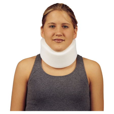 DeRoyal Cervical Collar DeRoyal® Low Contoured / Medium Density Adult Small, Narrow One-Piece 2 Inch Height 22 Inch Length - Each - 1063-06-EA