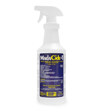 Mada Medical Products MadaCide-1® Surface Disinfectant Cleaner Broad Spectrum Pump Spray Liquid 32 oz. Bottle Scented NonSterile - Case of 12 - 7008-CS