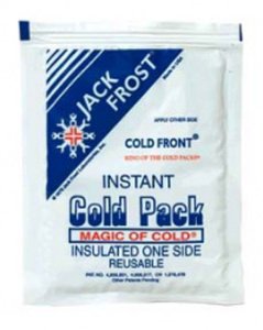 Cardinal Instant Cold Pack Cardinal Health™ Insulated General Purpose Medium 6 X 6-1/2 Inch Plastic / Ammonium Nitrate / Water Disposable - Case of 24 - 20204-CS